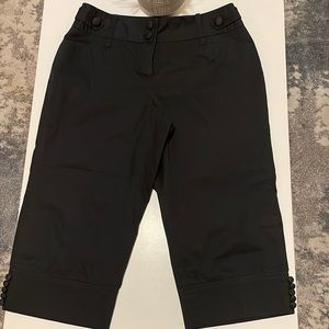 Ann Taylor petites black dress capris